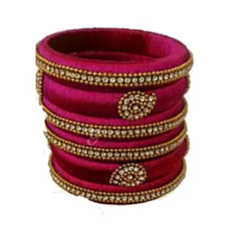 Red Silk Thread Necklace Set - Orgoshops