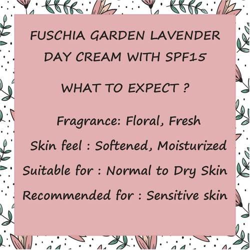 Fuschia - Garden Lavender Day Cream with SPF 15-10g - Orgoshops