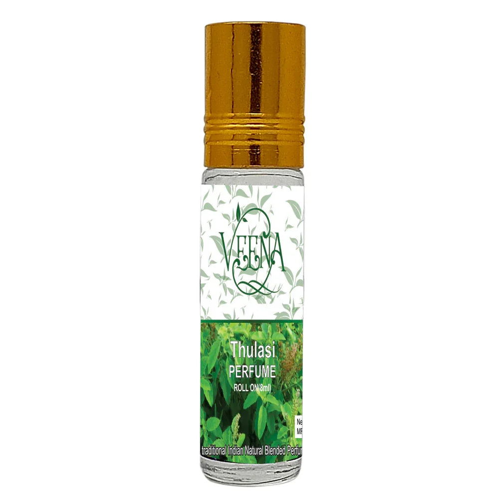 Veena Thulasi Perfume Roll on - 10ml ( Pack of 2) - Orgoshops