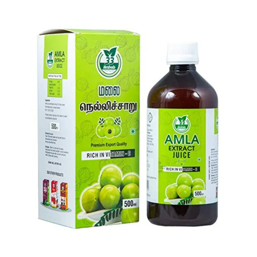 33 Herbals Wild Amla Juice( Nelli Charu) - 500 ml - Orgoshops