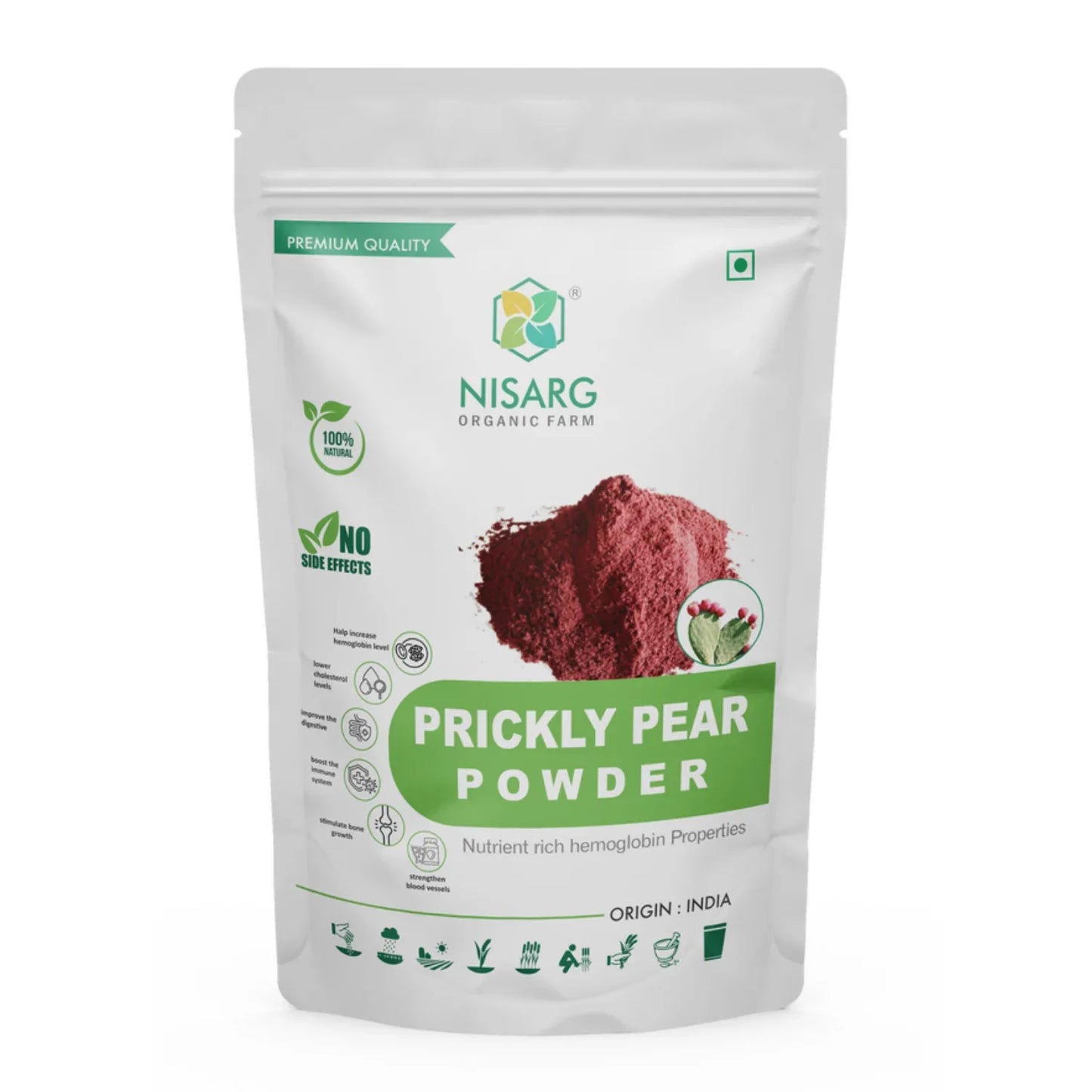 Nisarg Organic Farm Prickly Pear Powder - Orgoshops