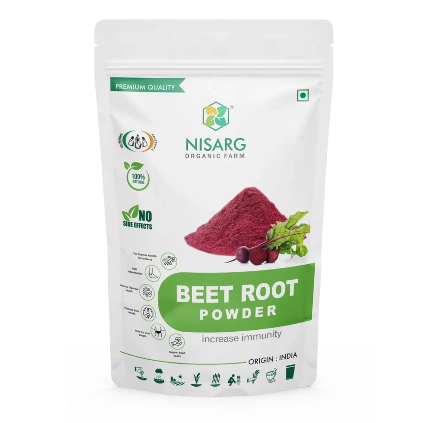 Nisarg Organic Farm Beetroot Powder - Orgoshops