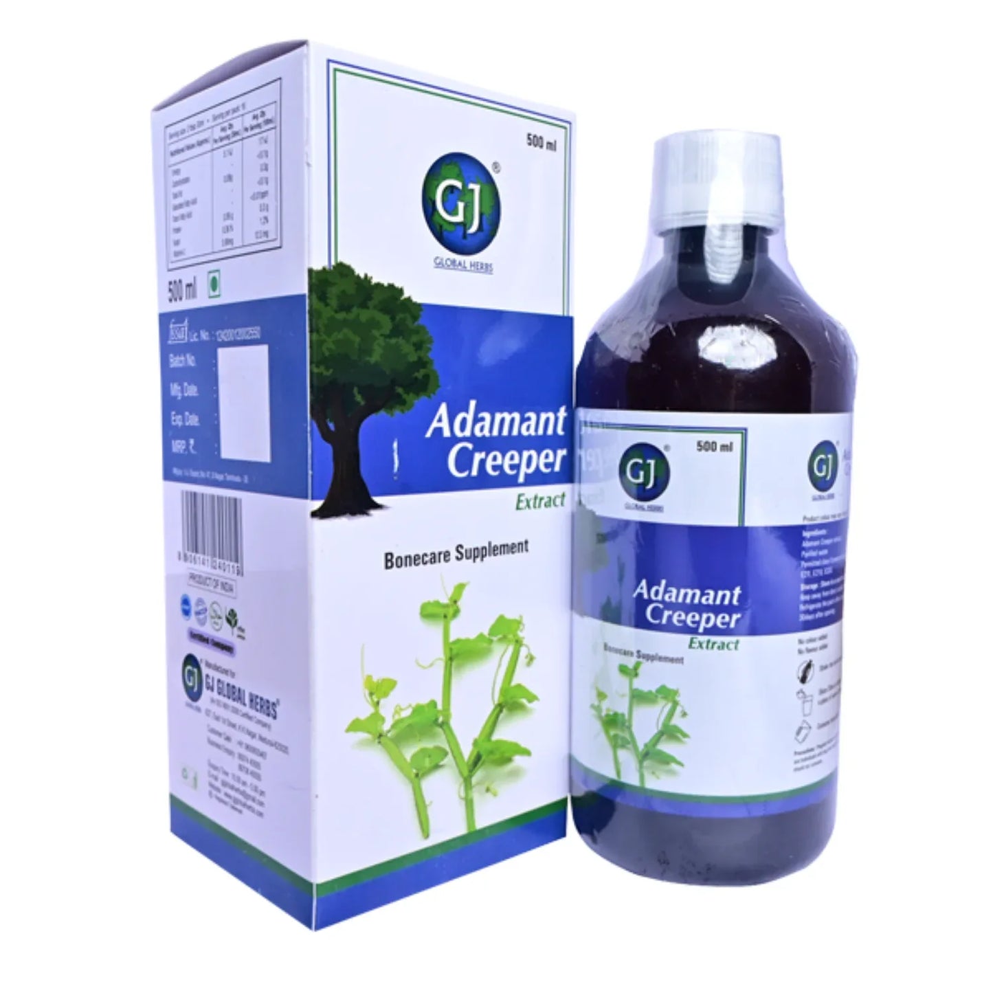 GJ Global Herbs Adamant Creeper Extract Juice - 500 ml - Orgoshops
