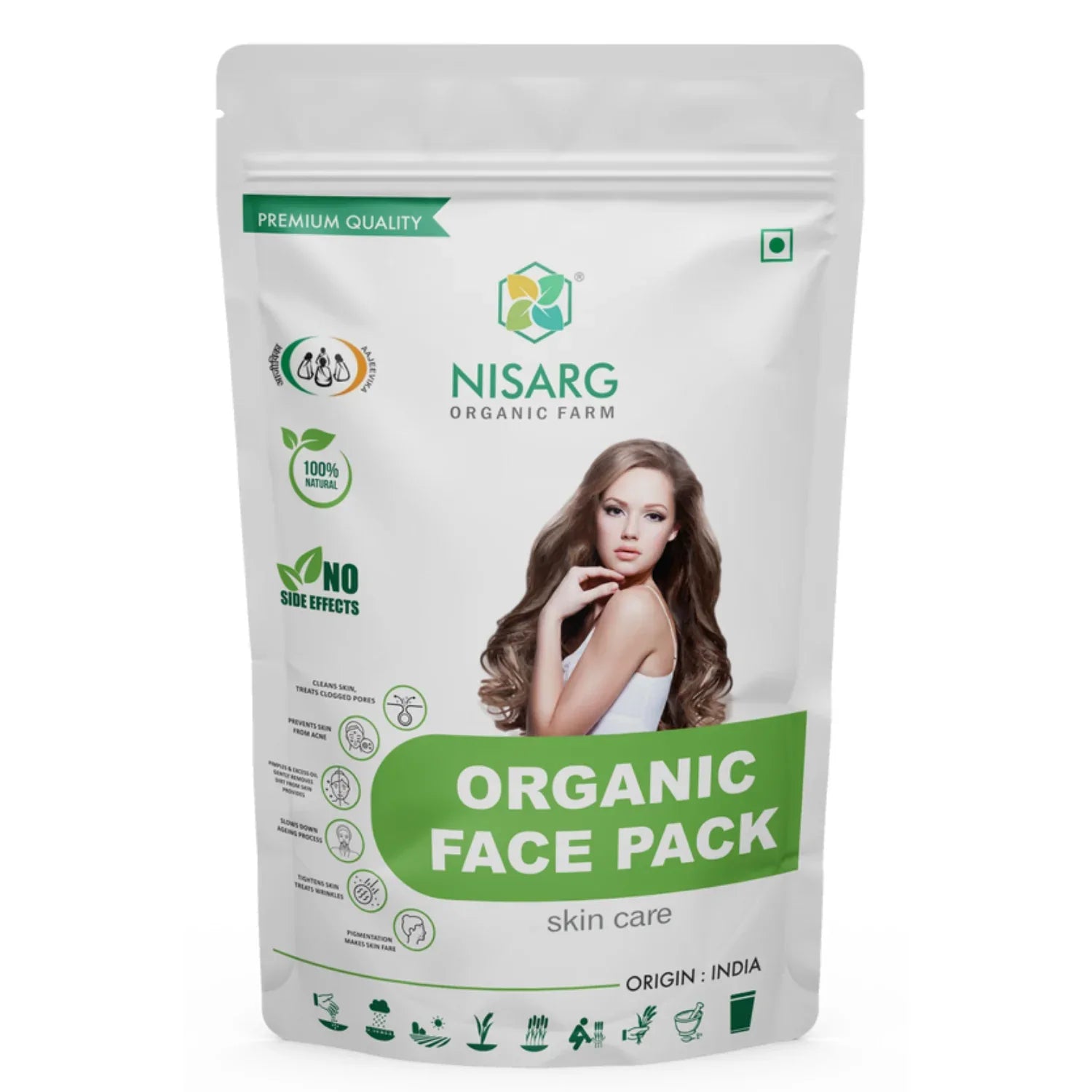 Nisarg Organic Farm Organic Face Pack - Orgoshops