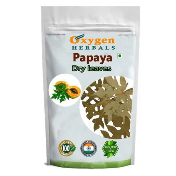 Oxygen Herbals Papaya Dry Leaves - 150 g - Orgoshops