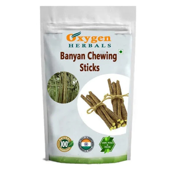 Oxygen Herbals Banyan Sticks Brushing - 25 sticks - Orgoshops