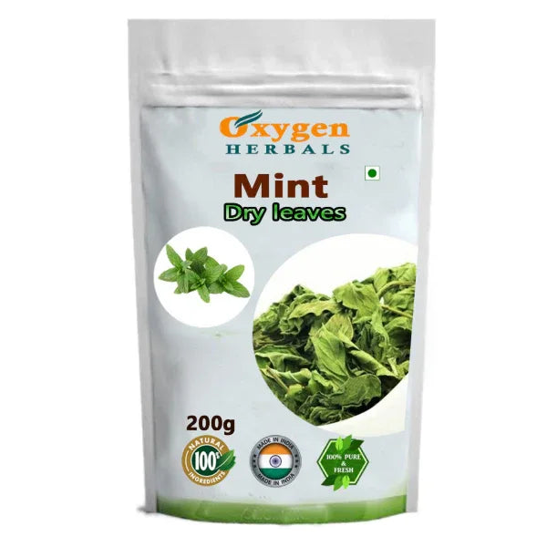 Oxygen Herbals Mint Dry Leaves - 130 g - Orgoshops