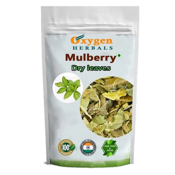 Oxygen Herbals Pure Mulberry Dry Leaves - 130 g - Orgoshops