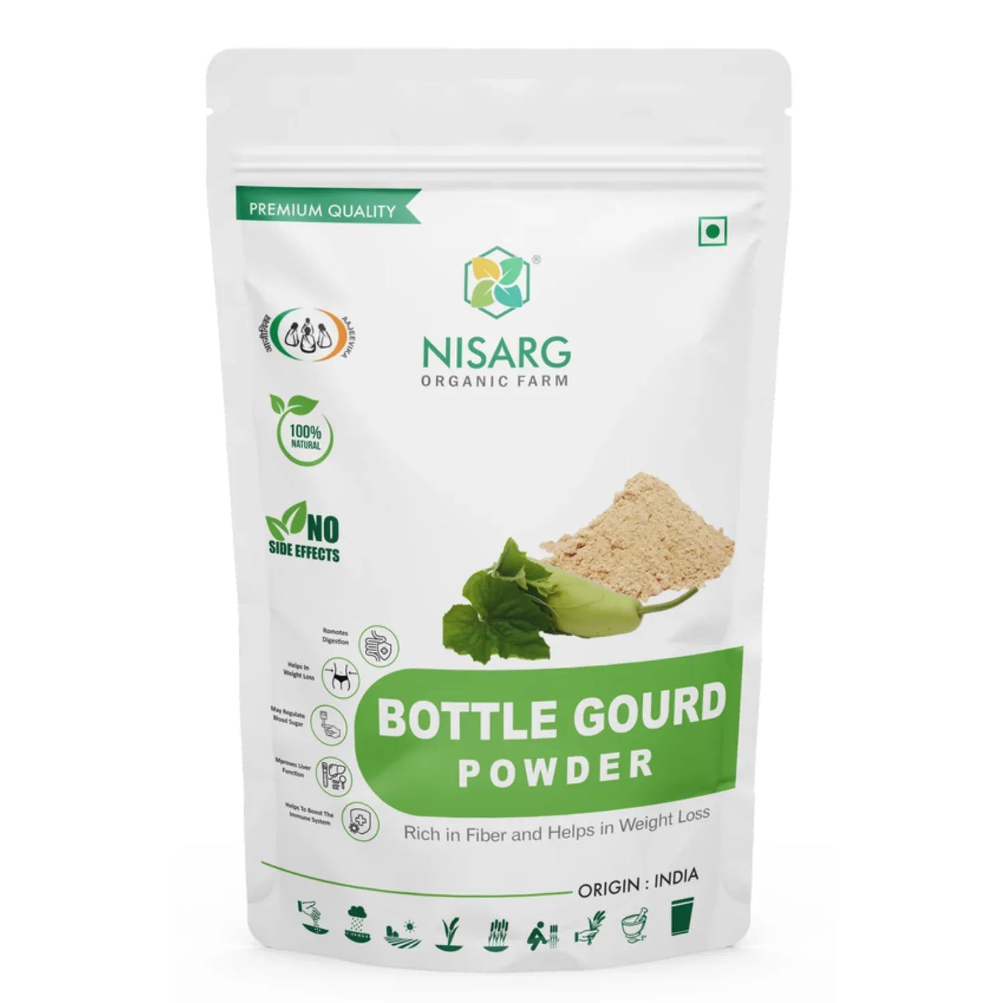 Nisarg Organic Farm Bottle Gourd Powder - Orgoshops