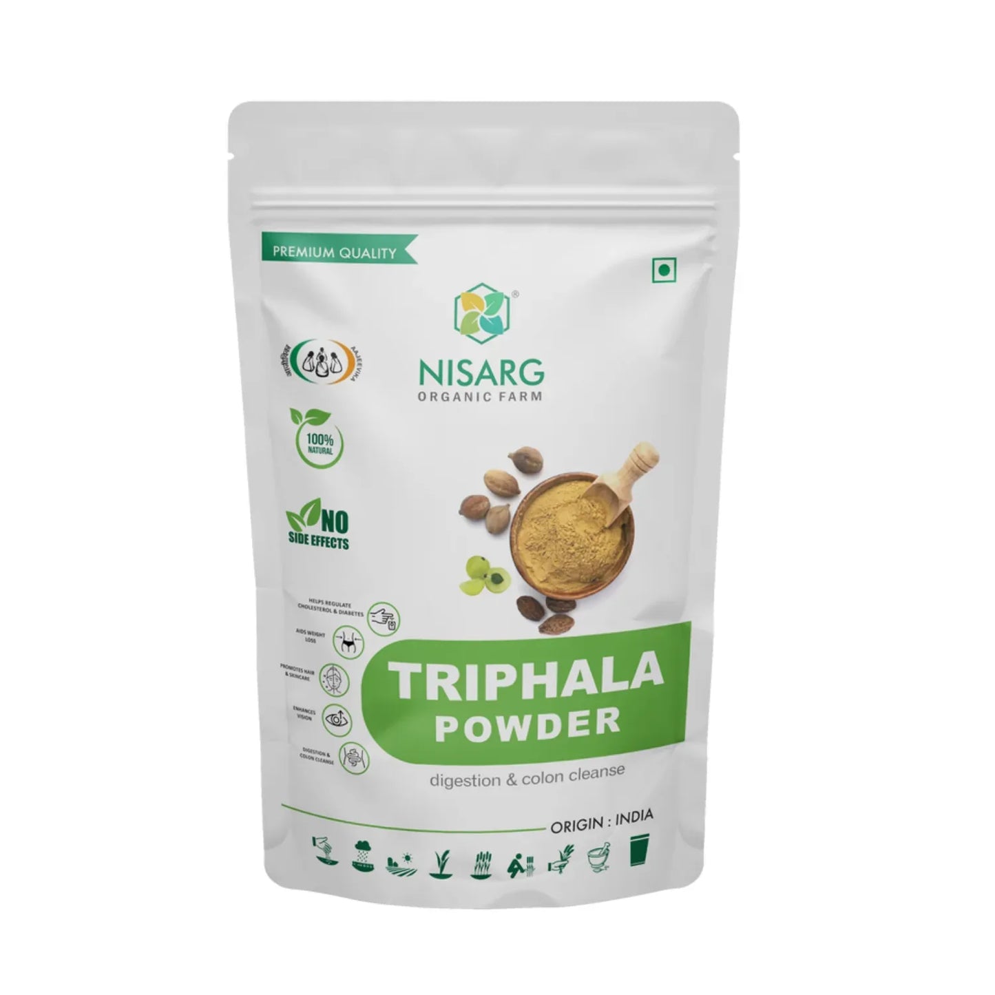Nisarg Organic Farm Triphala Powder - Orgoshops