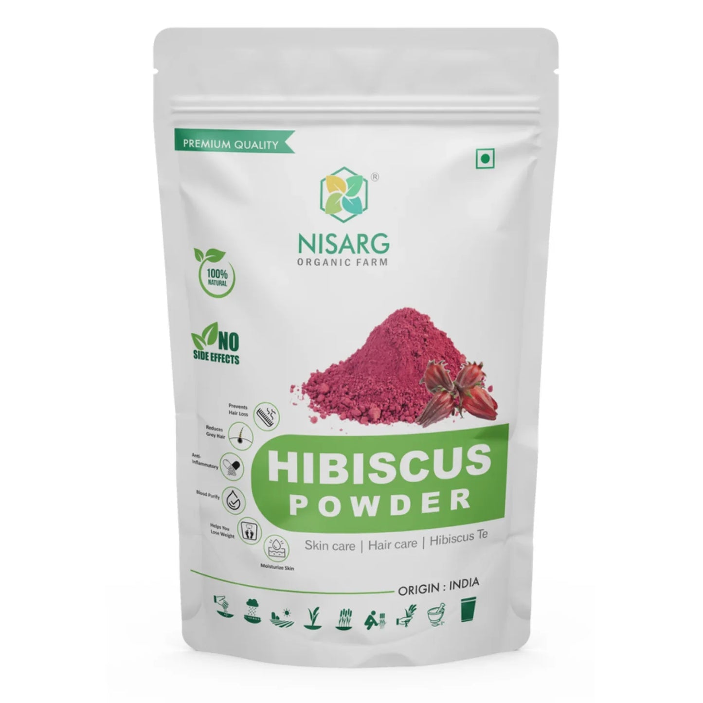 Nisarg Organic Farm Hibiscus Powder - Orgoshops