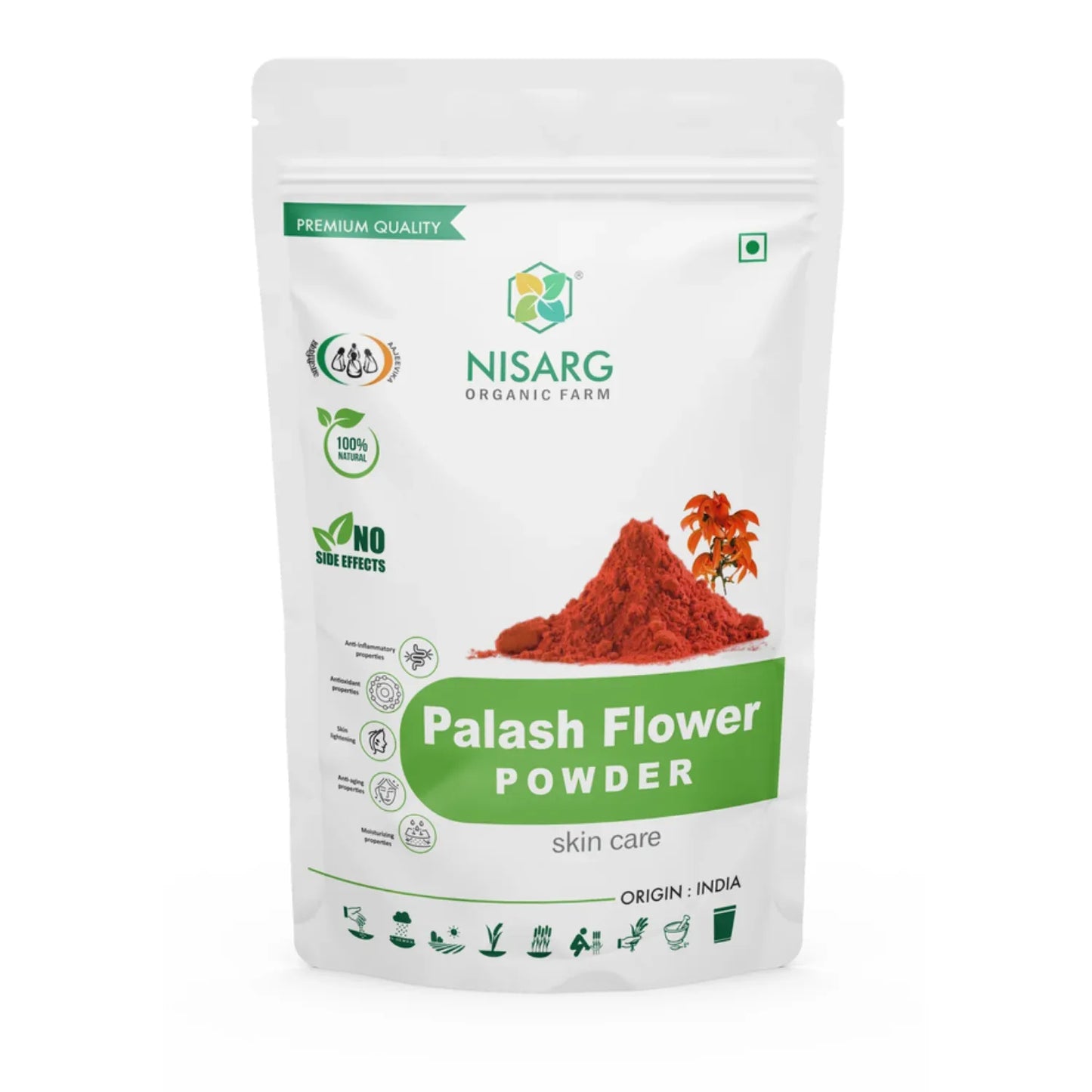Nisarg Organic Farm Palash Flower Powder - Orgoshops