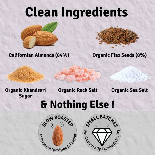 Jus Amazin Roasted Almond Coated with Organic Flax Seeds -Sweet ‘N’ Salty (35gx3) - Orgoshops