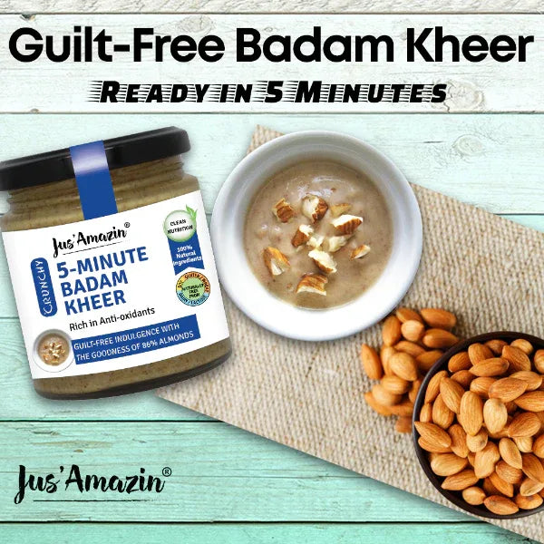 Jus Amazin 5-Minute Badam Kheer (200g) | Only 4 Ingredients, 100% Natural - Orgoshops