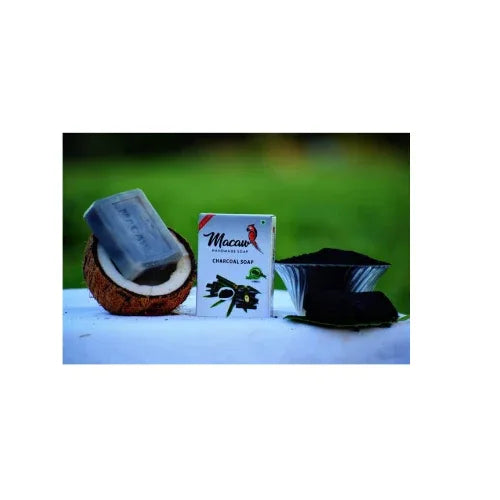Macaw Herbal Charcoal Soap - 100g - Orgoshops