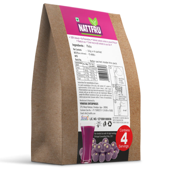 Nattfru : Sugar Free Phalsa Fruit Juice | Face Glow– Only 100% Fruit