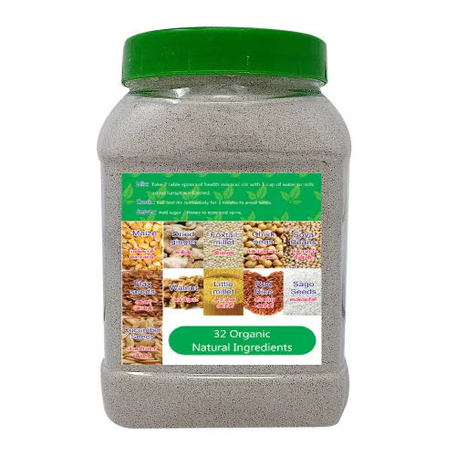 Veena 32 Ingredients Health Mix Powder - 400gm ( Pack of 2 ) - Orgoshops