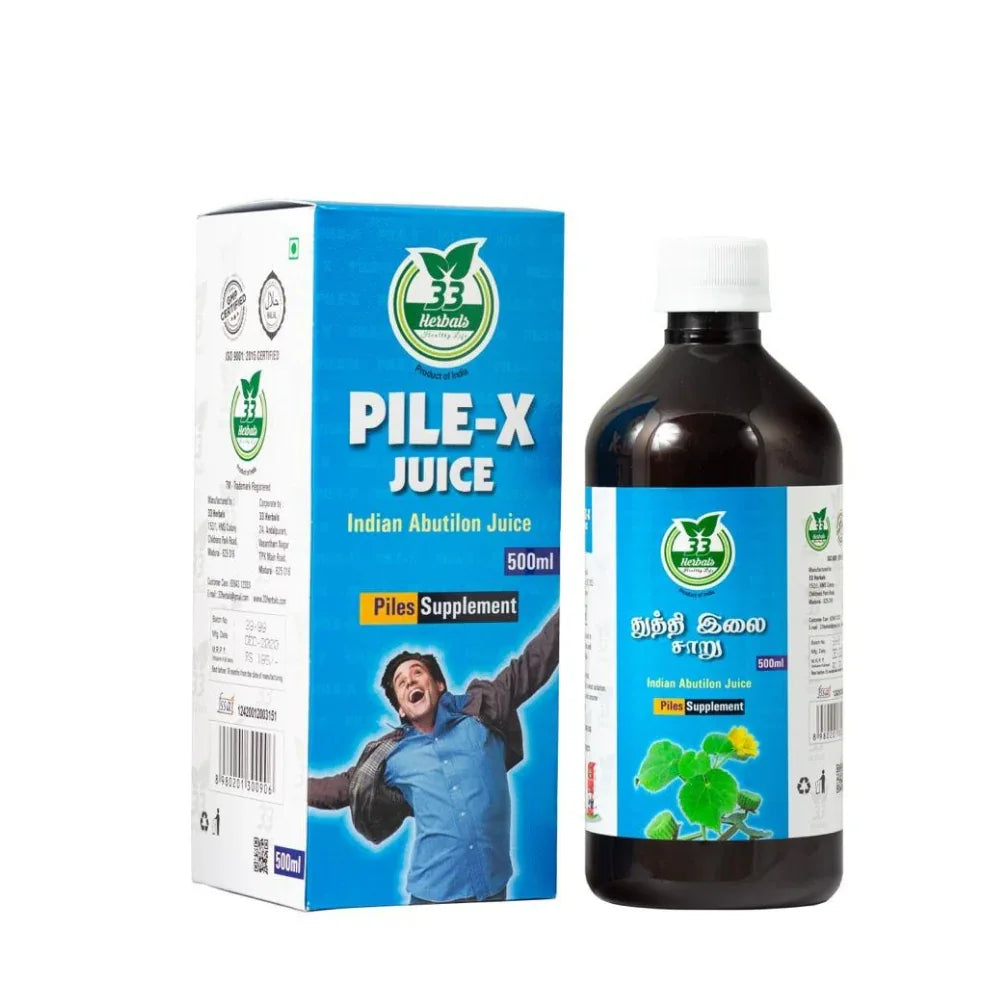33 Herbals Pilex Juice(Thuthi illai) - 500 ml - Orgoshops