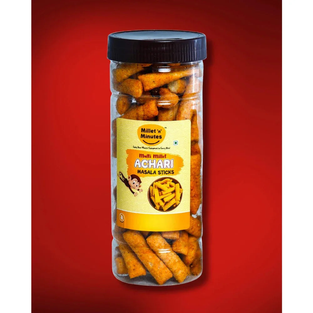Millet 'n' Minutes Multi Millet Achari Masala - 80 g (Pack of 2) - Orgoshops