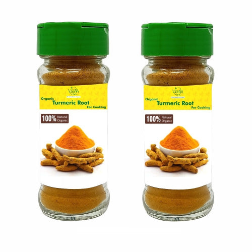 Veena Organic Turmeric Root - 100g ( Pack of 2 )