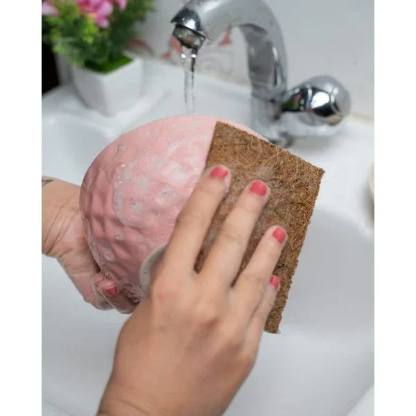 Coconut Coir Scrub Pads For Utensils (Pack of 5)-300gm - Orgoshops