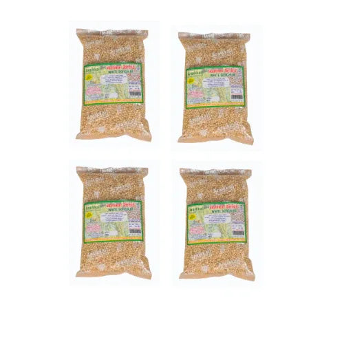 Araikkal : White Sorghum, 500g ( Pack of 4 ) - Orgoshops