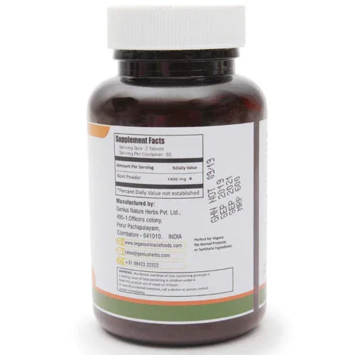 Genius Noni. 100 Tablets - 700mg - Orgoshops