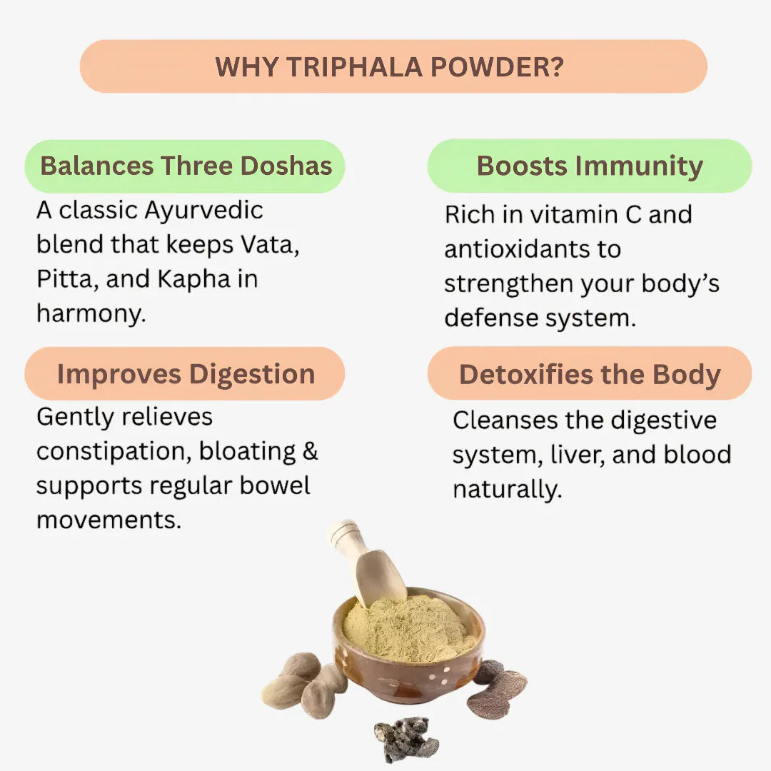 Nisarg Organic Farm Triphala Powder - Orgoshops