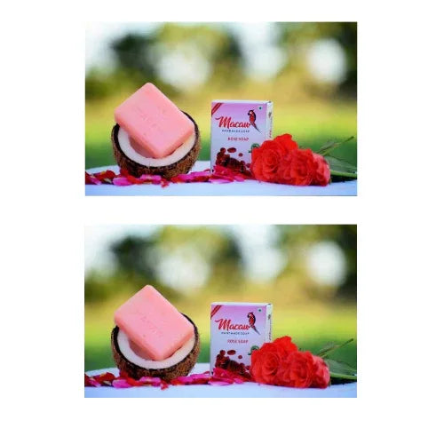 Macaw Herbal Rose Soap - 100g (Pack of 2) - Orgoshops