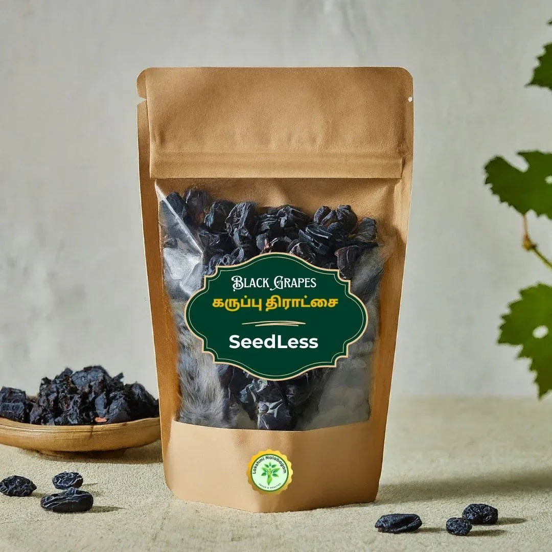 LAKSHMINALAMBAGAM : Black Grapes – Seedless - Orgoshops