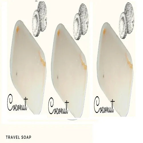 Fuschia - Coconut Natural Handmade Herbal Soap-20g(PACK OF 3) - Orgoshops