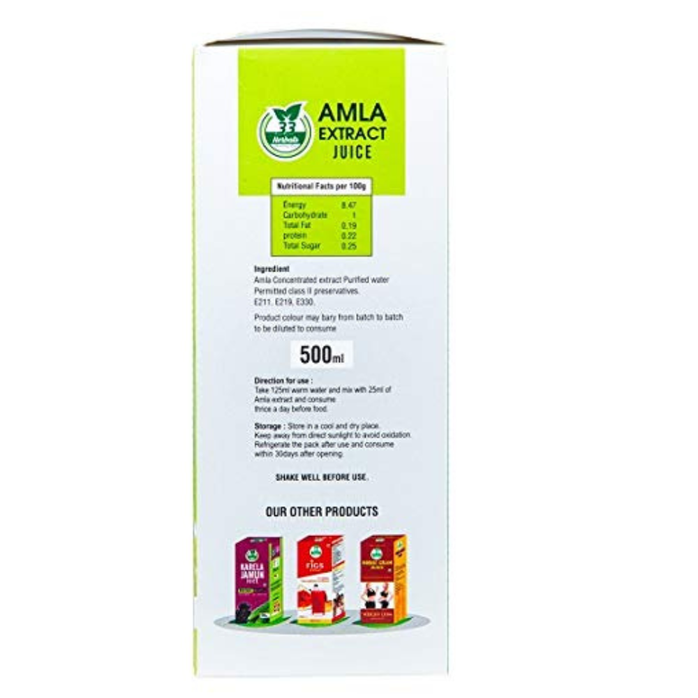 33 Herbals Wild Amla Juice( Nelli Charu) - 500 ml