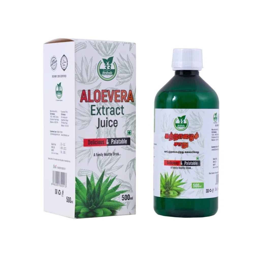 33 Herbals Aloevera Juice - 500 ml - Orgoshops