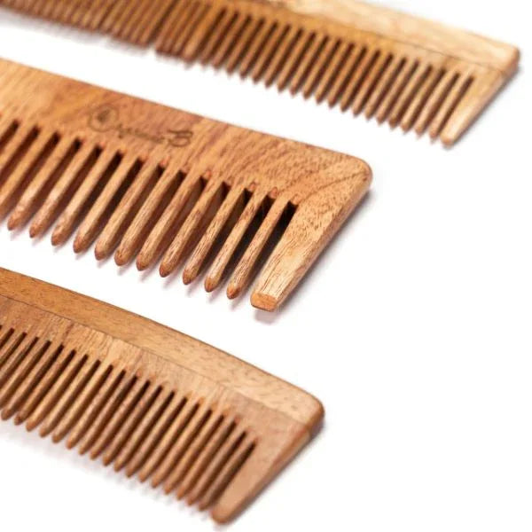 Neem Comb Combo Set of 3-300gm - Orgoshops