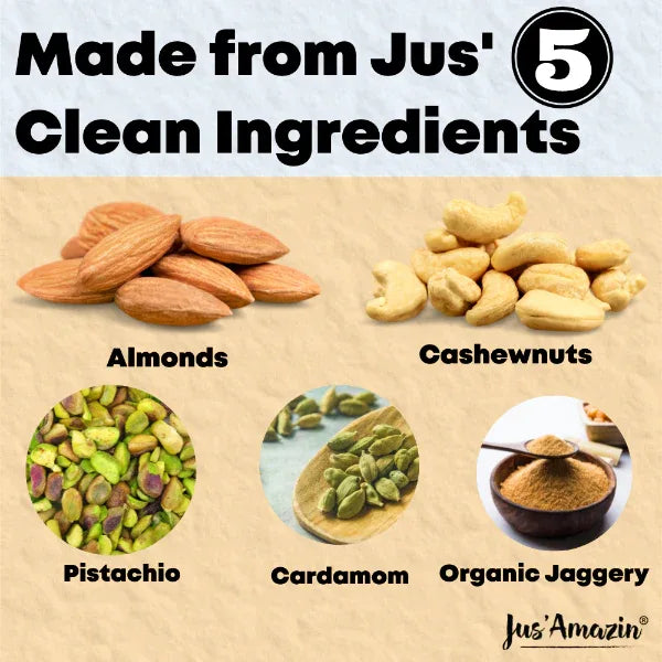 Jus Amazin Dairy-Free Kulfi Mix (200g) | Only 5 Ingredients, 100% Natural | Clean Nutrition - Orgoshops