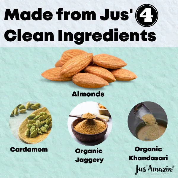 Jus Amazin 5-Minute Badam Kheer (200g) | Only 4 Ingredients, 100% Natural - Orgoshops