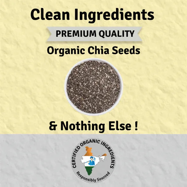Jus Amazin Organic Chia Seeds (100g) | Single Ingredients – 100% Organic Chia seeds - Orgoshops