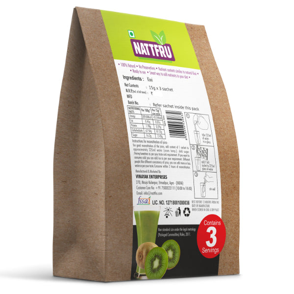 Nattfru : Kiwi Fruit Juice | Sugar Free | Immunity Booster | Vitamin C 100% Fruit