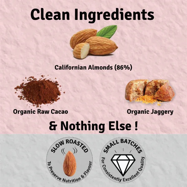 Jus Amazin Creamy Almond Butter – Dark Chocolate (125g) | 18% Protein - Orgoshops