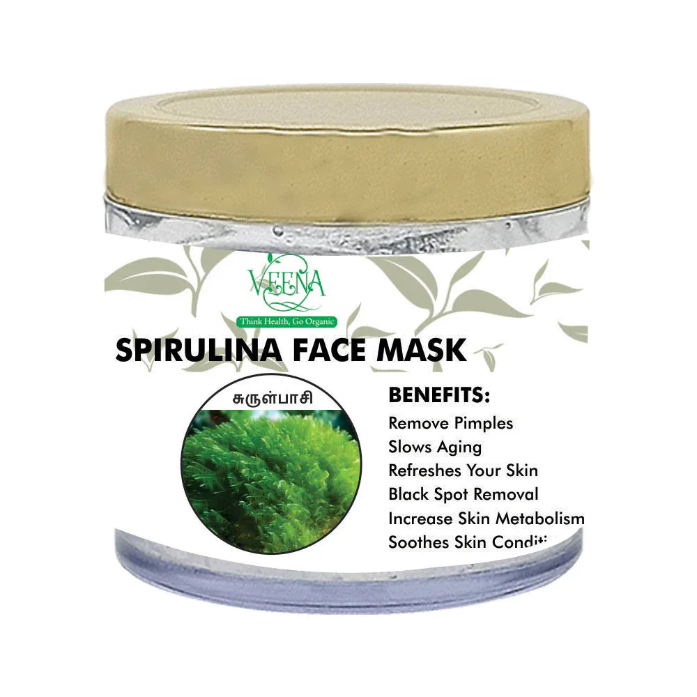 Veena Spirulina Face Pack - 40g - Orgoshops