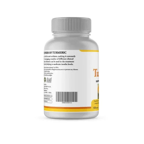 Genius Herbs Tumeric Tablets - 100 Tablets (1000mg) - Orgoshops
