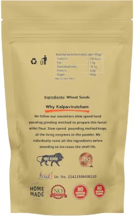 Kalpavirutcham Wheat Flour (Gothumai Maavu) | Freshly Milled Chakki Atta - 250 G