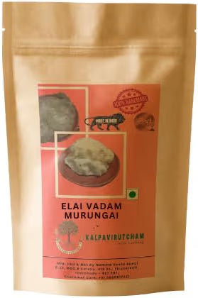Kalpavirutcham Elai Vadam | Handmade Rice Appalam - 500Gram, Murungai