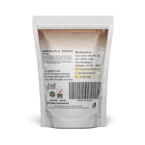 Way 4 Organic Pure Moringa Seed Raw Powder - 100gm - Orgoshops