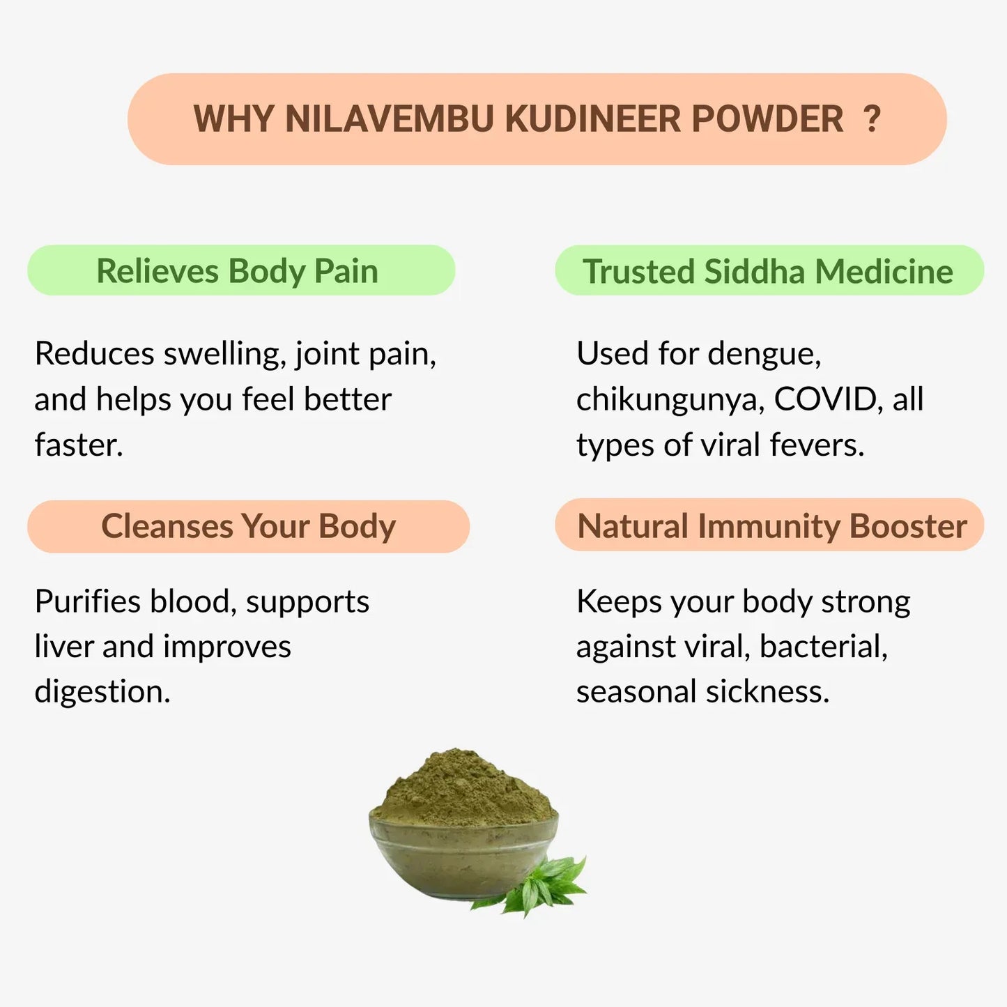 33 Herbals Nilavembu Kudineer Powder - 50 g - Orgoshops