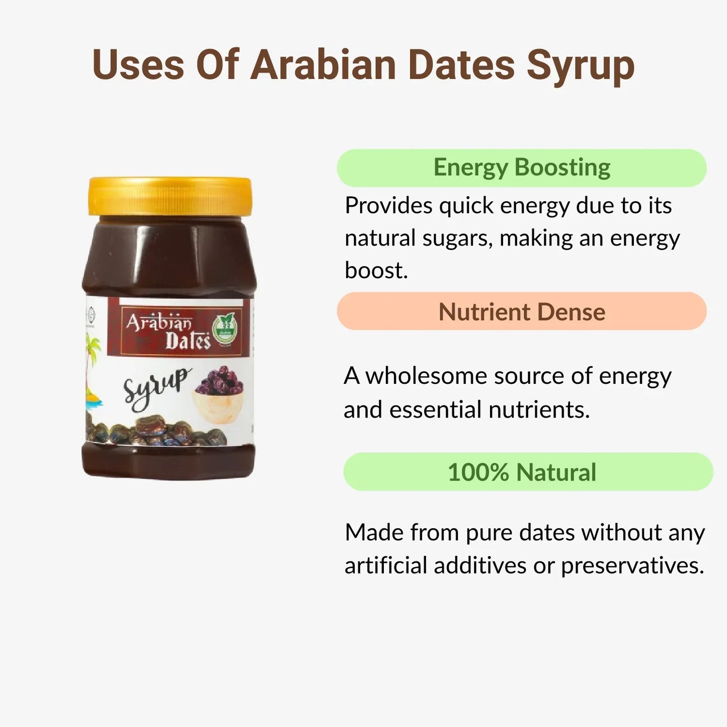 33 Herbals Arabian Dates Syrup - 500 g - Orgoshops