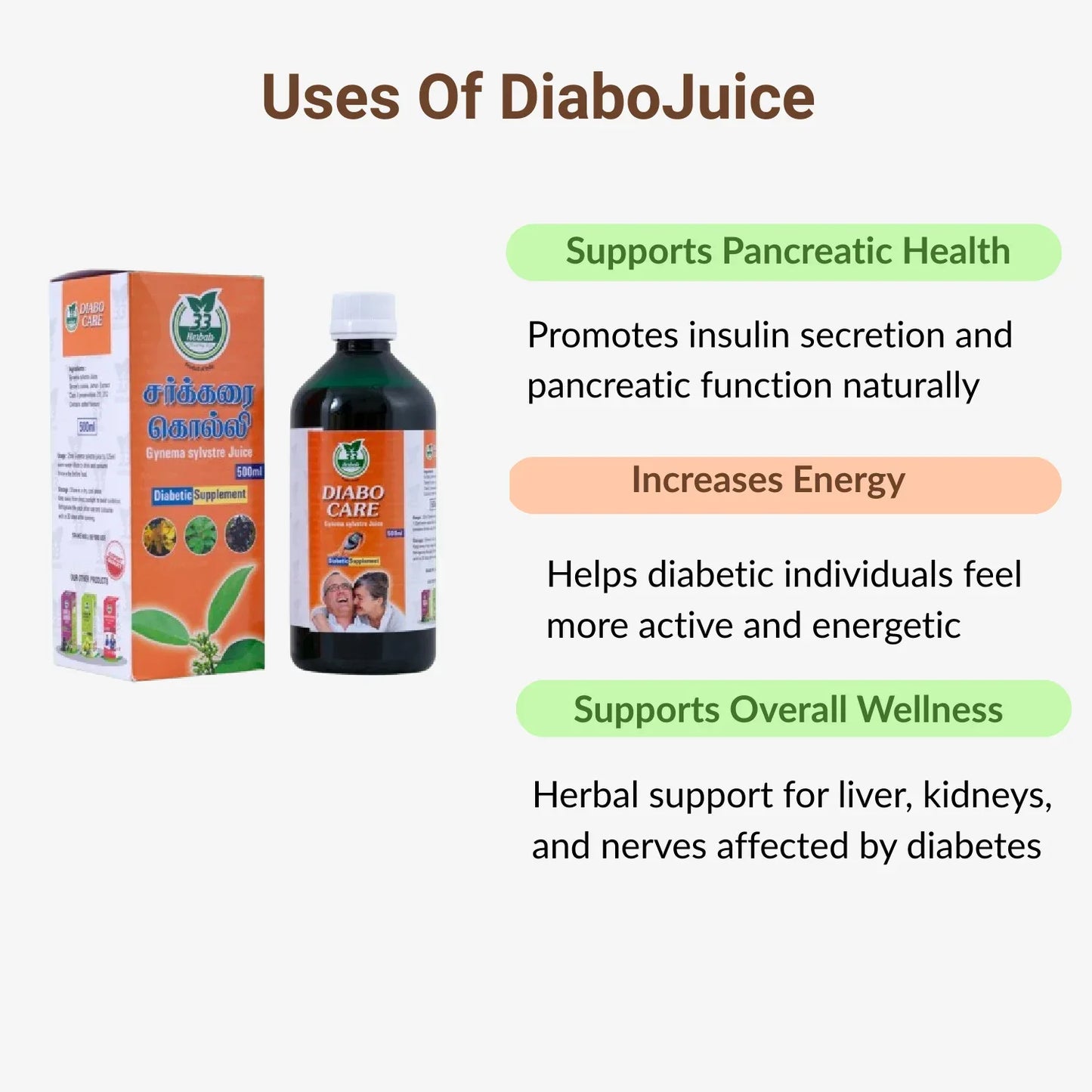 33 Herbals Diabo Care Juice - 500 ml - Orgoshops