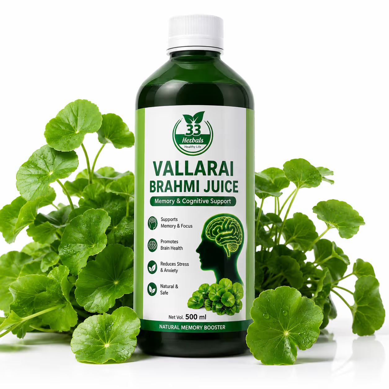 33 Herbals Vallarai Bhrami Juice - 500 ml