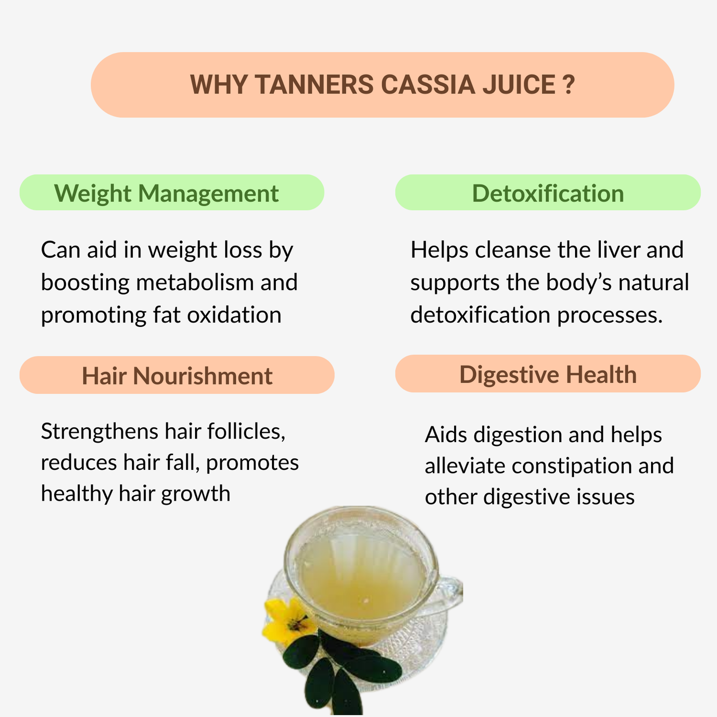 33 Herbals Tanners Cassia Juice (Aavaram Poo ) - 500 ml