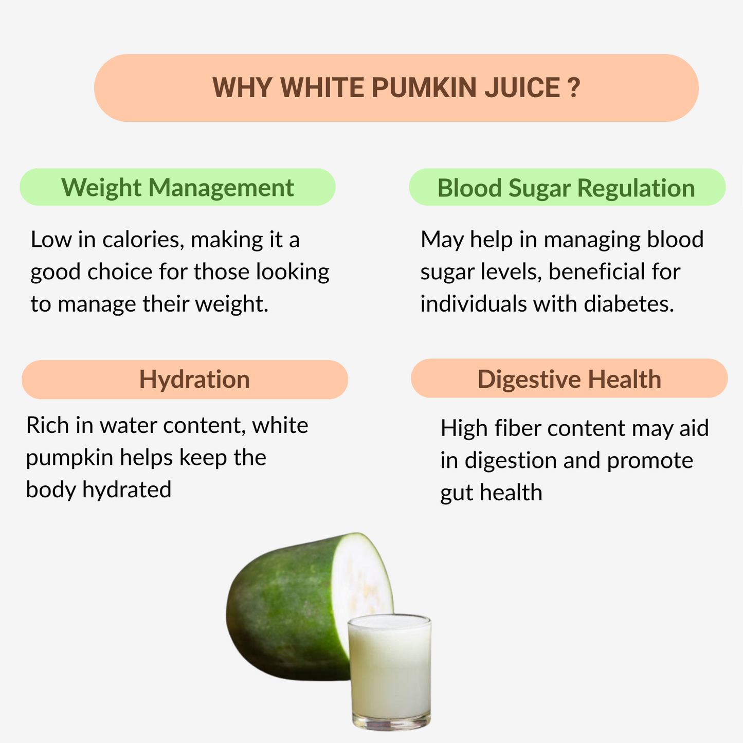33 Herbals White Pumkin Juice( Ven Poosani) - 500 ml